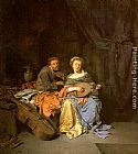 Cornelis Bega The Duet painting